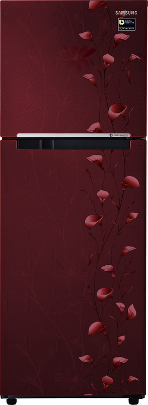 Samsung 253 L Frost Free Double Door 2 Star Refrigerator(Tender Lily Red, RT28M3022RZ/NL/RT28M3022RZ/HL) Samsung 253 L Frost Free Double Door 2 Star Refrigerator(Tender Lily Red, RT28M3022RZ/NL/RT28M3022RZ/HL)