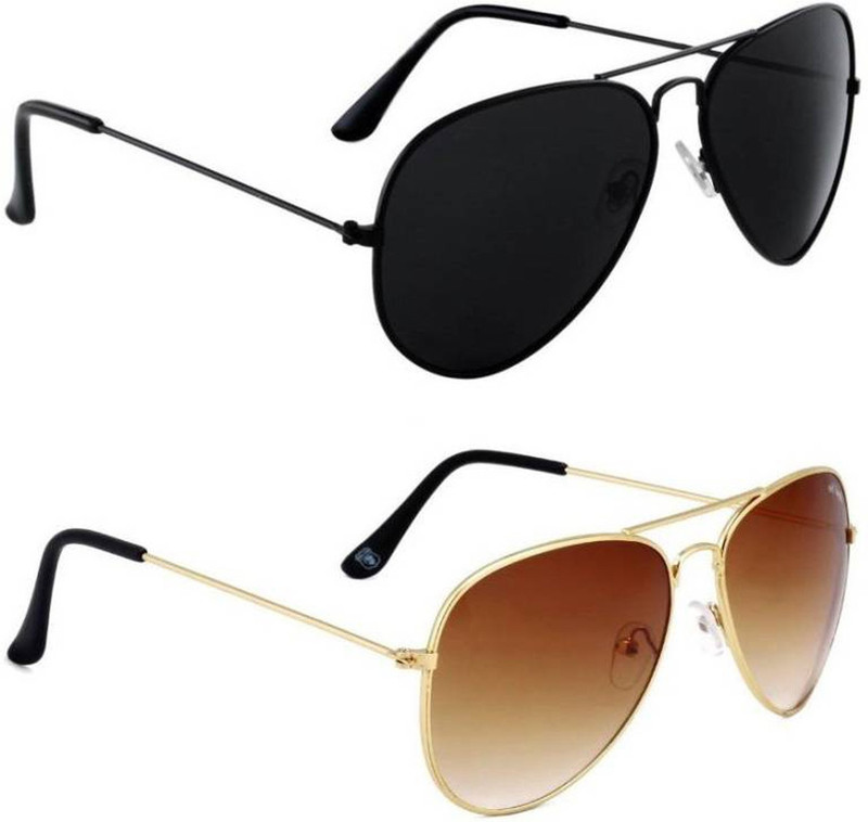 Criba Aviator Sunglasses(Brown, Black) Criba Aviator Sunglasses(Brown, Black)