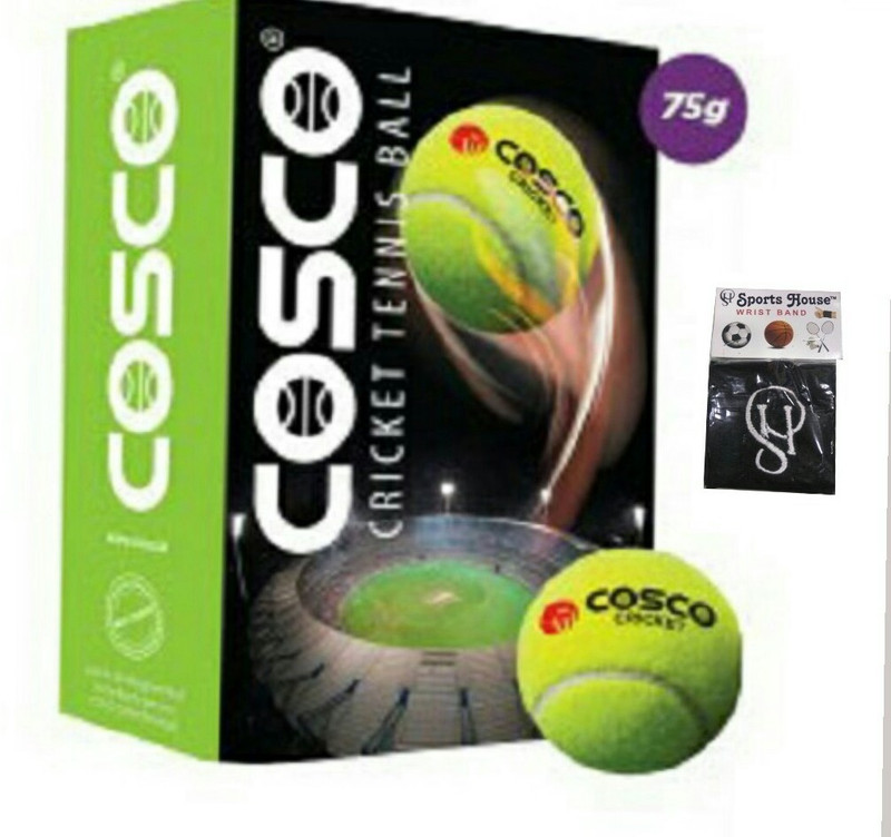 COSCO CoscoCricket Tennis Ball Tennis Ball(Standard, Pack of 6, Yellow)