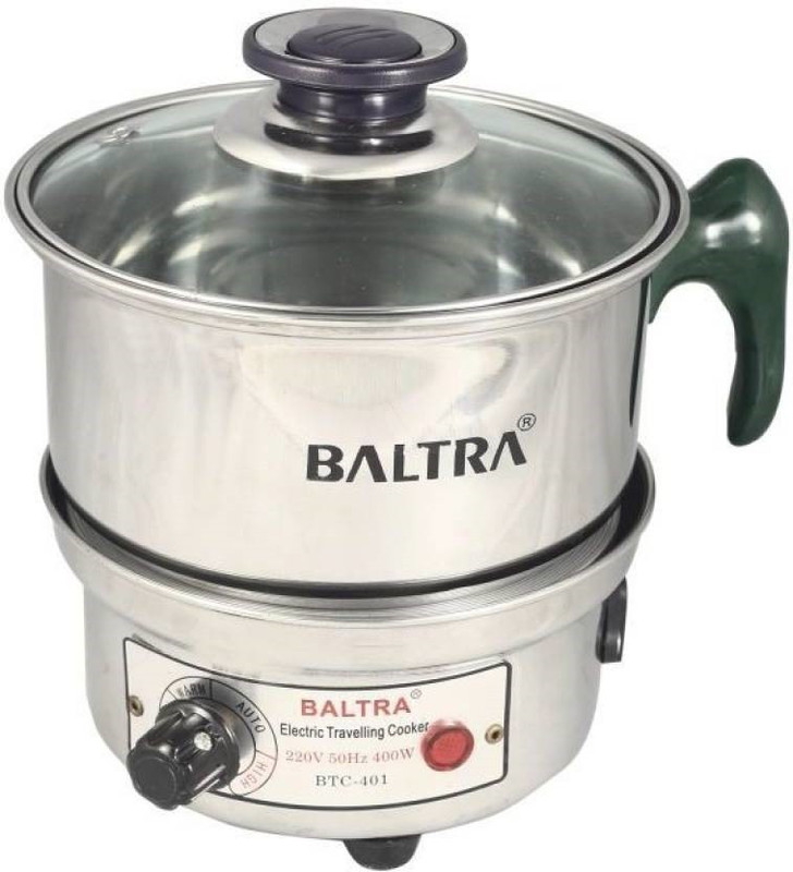 Baltra BTC-101 Travel Cooker(0.4 L, BLACK & SILVER) Baltra BTC-101 Travel Cooker(0.4 L, BLACK & SILVER)