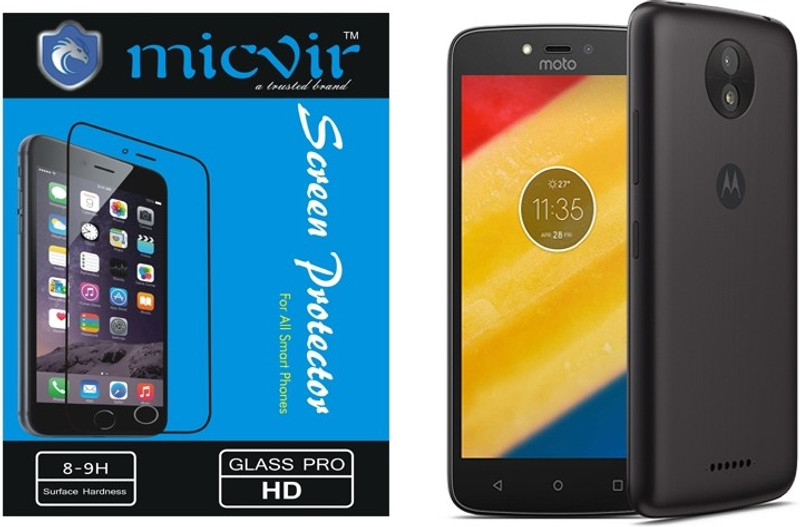 Micvir Tempered Glass Guard for Motorola Moto C(Pack of 1)