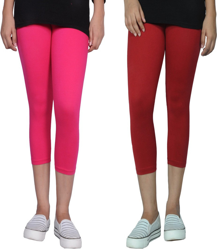Tanunni Women Maroon, Pink Capri