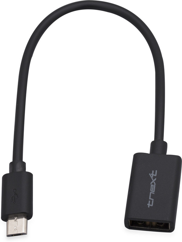 tnext GC06 1 m OTG Cable(Compatible with Mobile, Laptop, Tablet, Mp3, Gaming Device, Blue, Black)