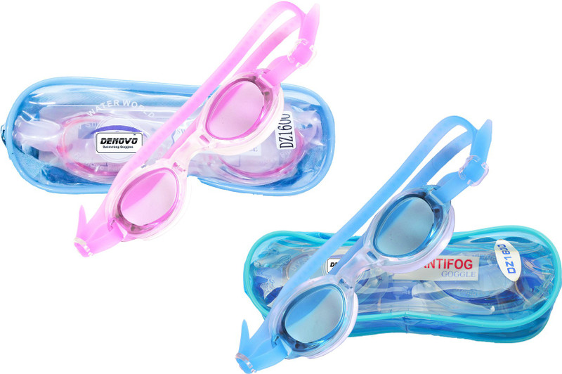 DeNovo Imported Swimming Goggles(Pink, Blue)
