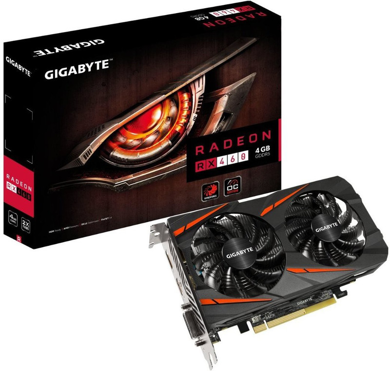 gigabyte AMD/ATI Radeon Rx 460 Windforce OC 4 GB GDDR5 Graphics Card(Black)