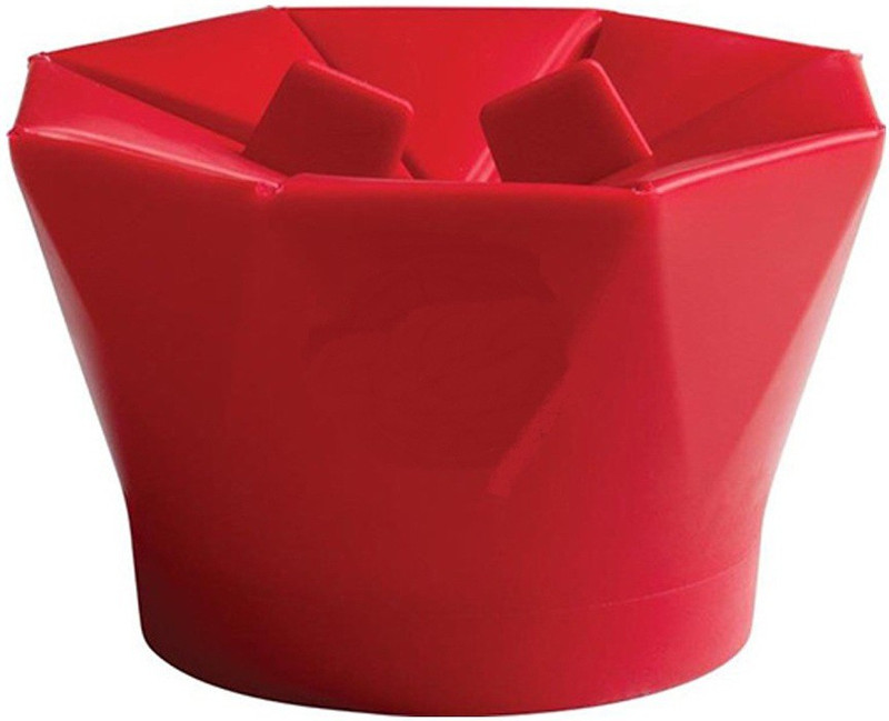vepson Microwave Silicone popcorn Maker Bucket bowl VS85 200 ml Popcorn Maker(Red) vepson Microwave Silicone popcorn Maker Bucket bowl VS85 200 ml Popcorn Maker(Red)
