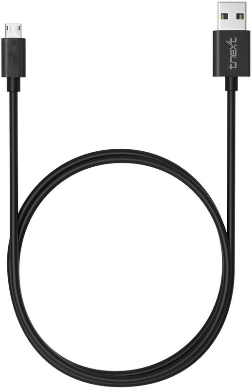 tnext GC01M 0.26 m Micro USB Cable(Compatible with Lenovo, Xiaomi, Samsung, Gionee, Smart Phone, LG, Black)