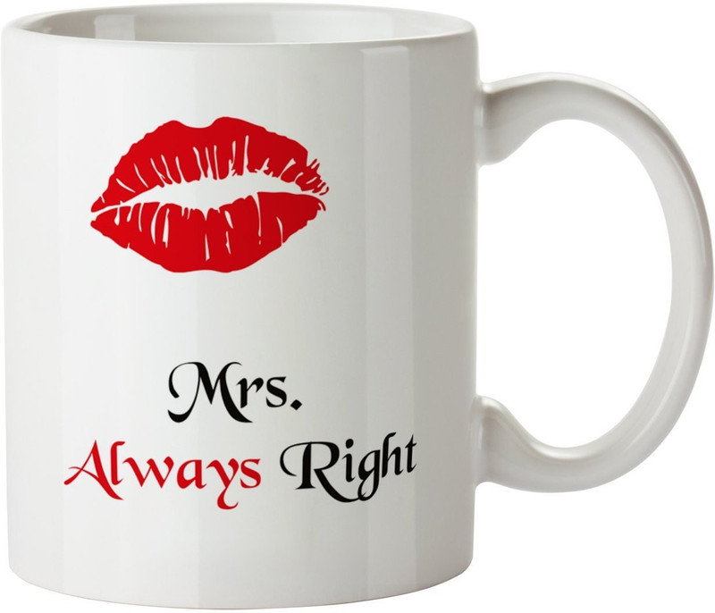 khappi Sarab Imagery Mrs. Coffee | Couple Coffees Ceramic Mug(300 ml)