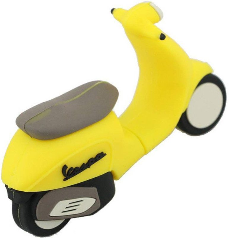 Green Tree Vespa Scooter Motorcycle 16 GB Pen Drive(Yellow) RS.1499 (53.00% Off) - Flipkart