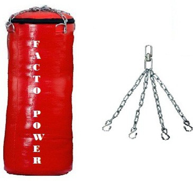 FACTO POWER 2.5 FEET LONG , SRF - STANDARD MATERIAL , UNFILLED WITH CHAIN Hanging Bag(2.5, 1 kg)