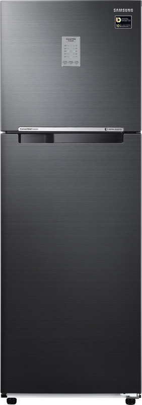 Samsung 321 L Frost Free Double Door 3 Star Convertible Refrigerator(Black Inox, RT34M3743BS/HL) Samsung 321 L Frost Free Double Door 3 Star Convertible Refrigerator(Black Inox, RT34M3743BS/HL)