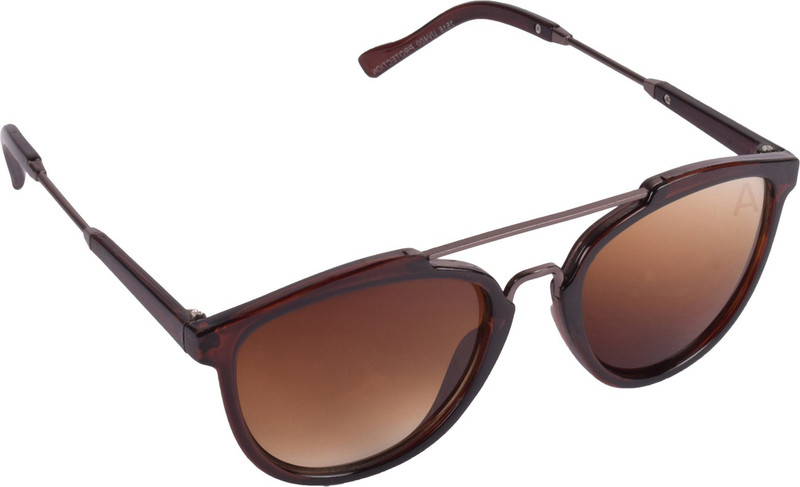 Aligatorr Retro Square Sunglasses(Brown)
