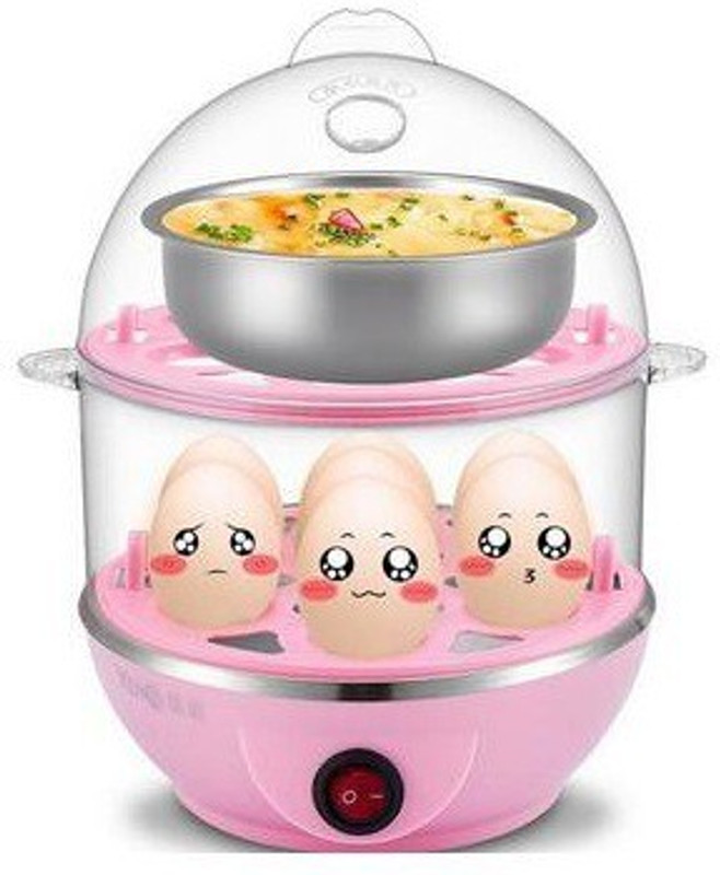 vepson Electric Double Layer Steamer Boiler Poacher With Bowl VS199 Egg Cooker(7 Eggs)