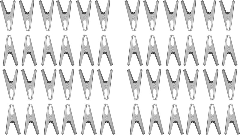 Jubilant Lifestyle Steel Cloth Peg/Clip Set of 48 Stainless Steel Cloth Clips(Steel Pack of 48)
