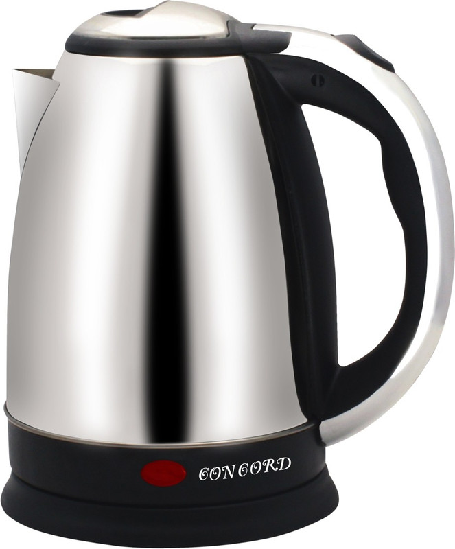 Concord 1.8 L Electric Kettle(1.8 L, Silver, Black)