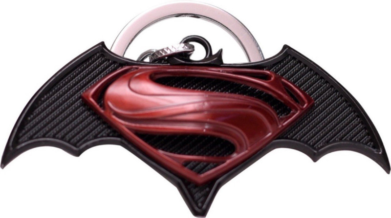 24x7 Premium Batman VS Superman 3D Metal Keychain Red with Realistic Detailing Key Chain