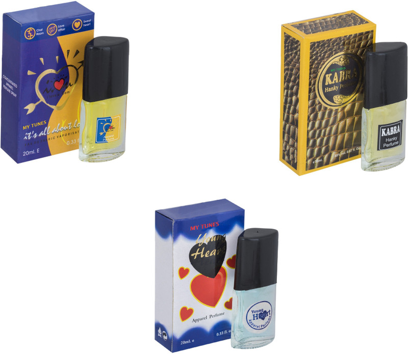 My Tunes Combo ILU-Kabra Yellow-Younge Heart Blue Eau de Toilette - 60 ml(For Men & Women)