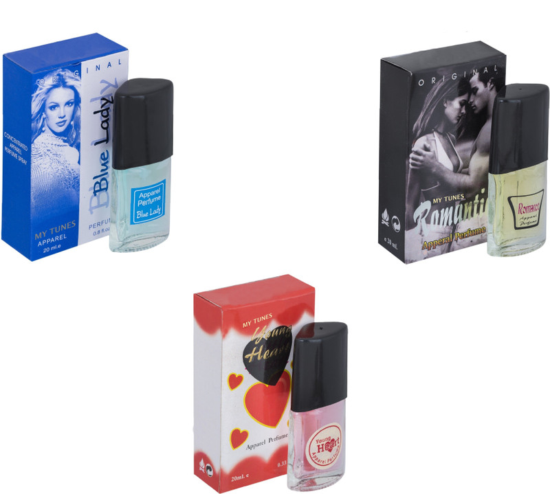 My Tunes Combo Blue Lady-Romantic-Younge Heart Red Eau de Toilette - 60 ml(For Men & Women)