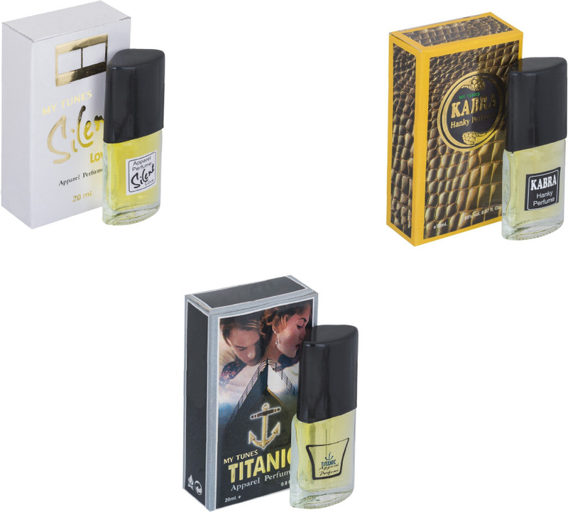 My Tunes Combo Kabra Yellow-Silent Love-Titanic Eau de Toilette - 60 ml(For Men & Women)