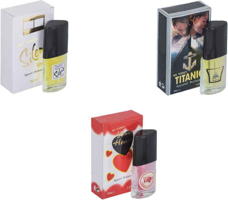 My Tunes Combo Silent Love-Titanic-Younge Heart red Eau de Toilette - 60 ml(For Men & Women)