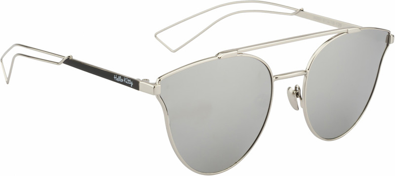 Hello Kitty Aviator Sunglasses(Grey, Silver)