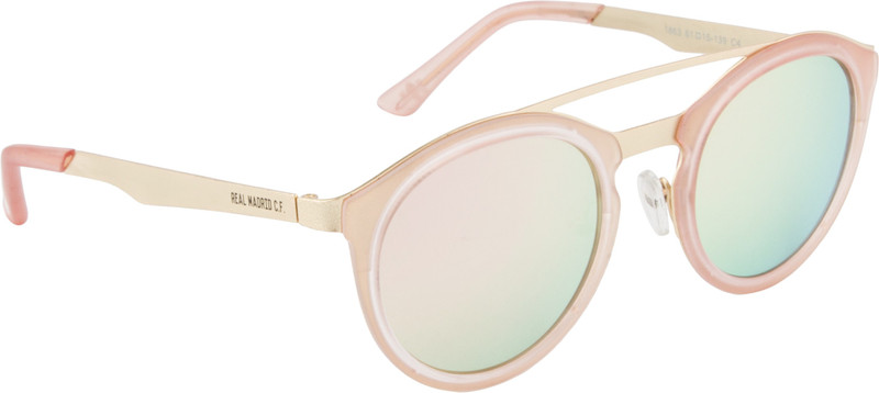 Real Madrid Aviator Sunglasses(Blue, Pink)
