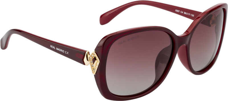 Real Madrid Over-sized Sunglasses(Brown)