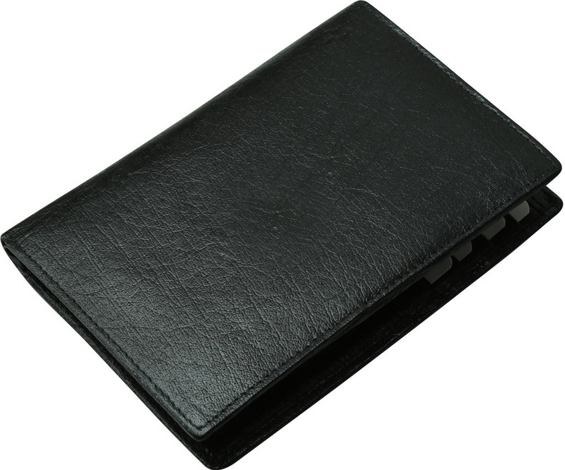 Kan Genuine Leather Travel Document Holder/Card Holder/Card Case/Passport Organizer for Men & Women(Black)