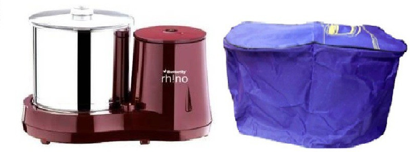 Butterfly rhino with cover Wet Grinder(Maroon)