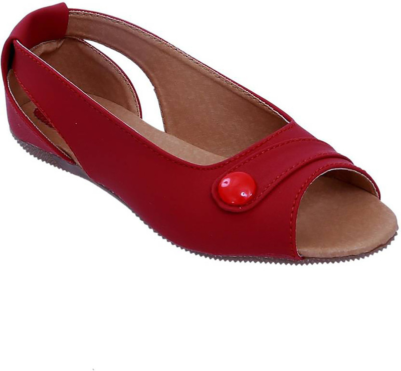Probeatz Women Red Flats