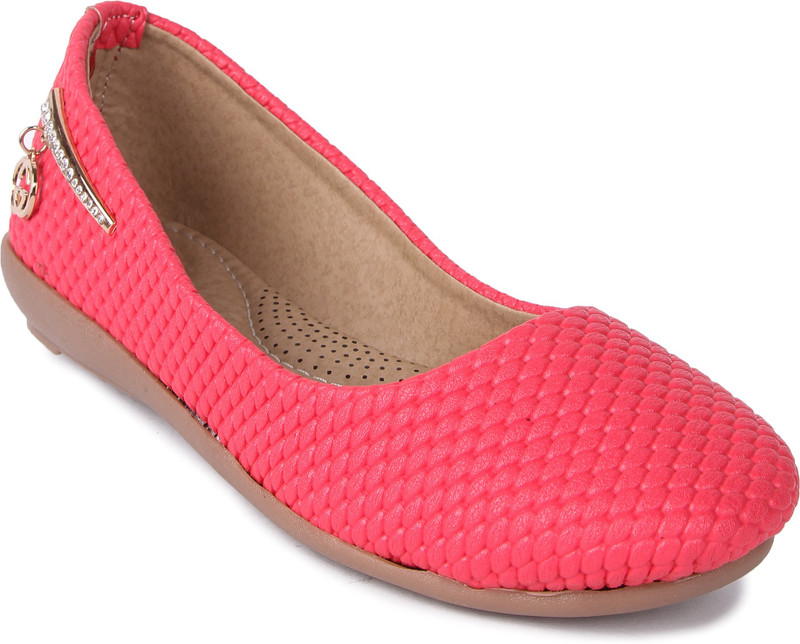 Feather Leather Women Pink Bellies