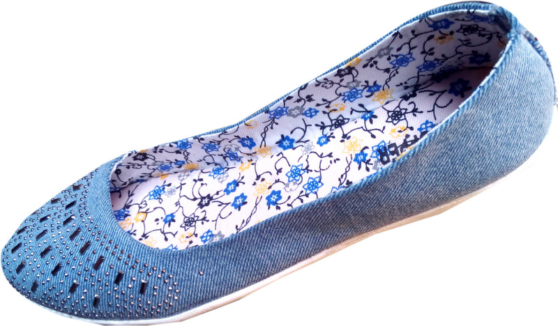 Stylotrendz Gift for Girls,Jeans Style Designer Ballerinas Bellies For Women(Blue)