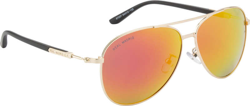 Real Madrid Aviator Sunglasses(Blue, Red)