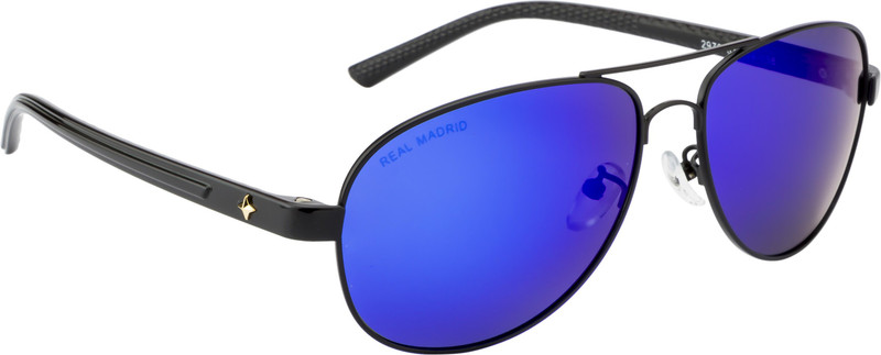 Real Madrid Aviator Sunglasses(Green, Blue)