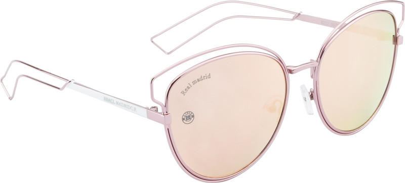 Real Madrid Cat-eye Sunglasses(Blue, Pink)