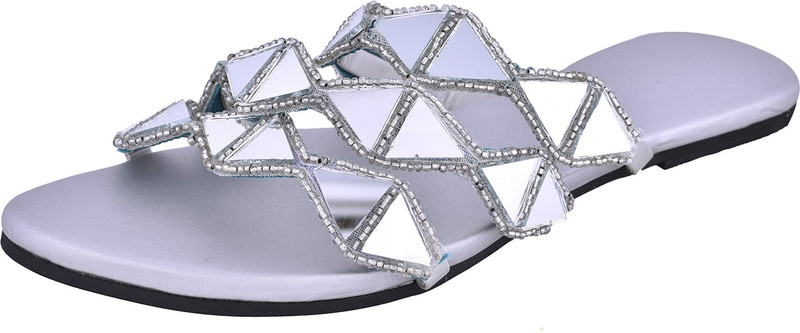 Praags Women Silver Flats