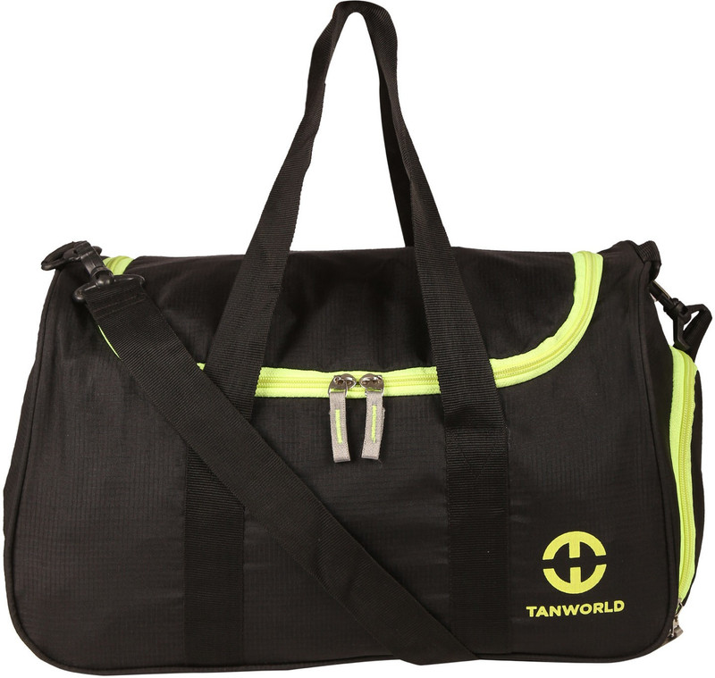 Tanworld Strom Black with Shoe Compartment Gym Bag(Black)