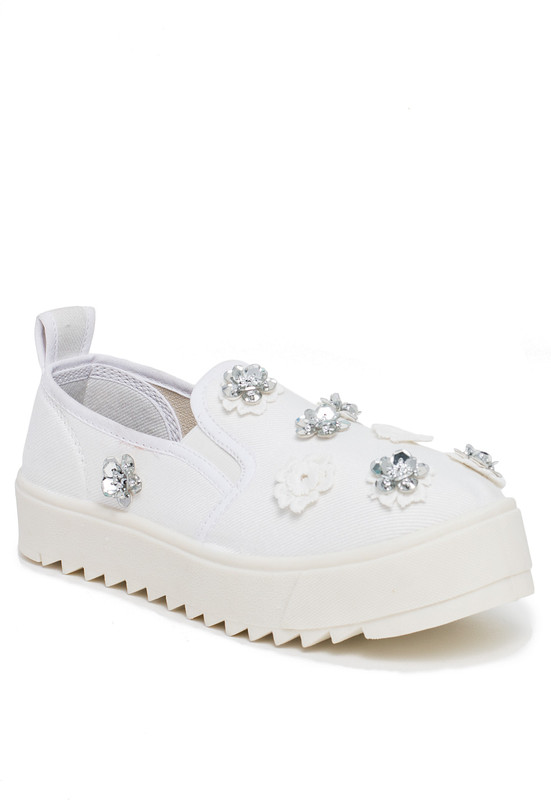 Scentra Canvas Shoes For Women(White)