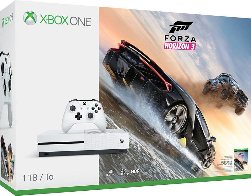 Microsoft Xbox One S 1TB Console 1000 GB with Forza Horizon 3(White)