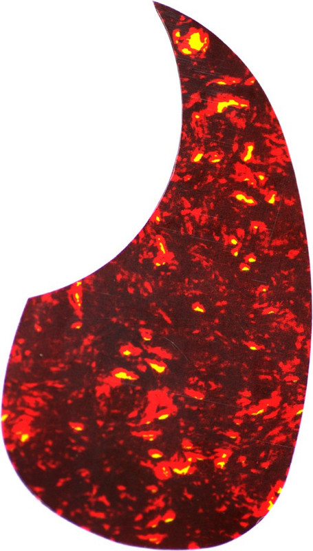 Ebullient Art Acoustic Guitar Pick Guard(Red, Black)
