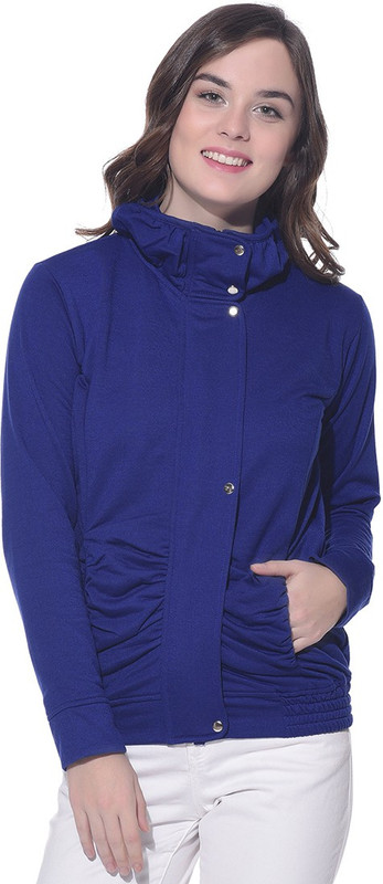 Purys Full Sleeve Solid Women Fleece Jacket