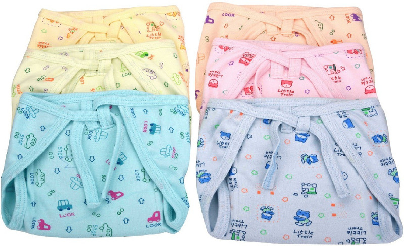 GoodStart Reusable Padded Hosiery Baby Napies/ Langots - Set of 6