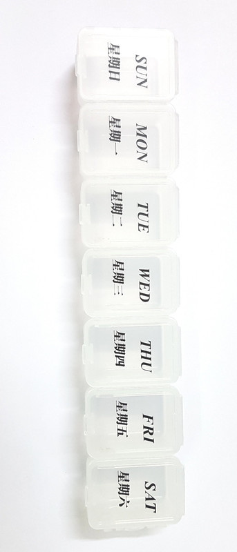 Pin to Pen 1 week Pill Box(White)
