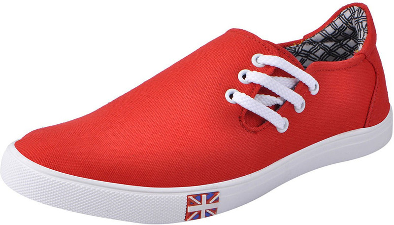 FAUSTO Trendy Canvas Shoes For Men(Red)