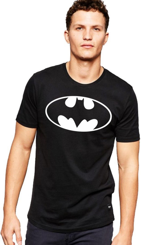 yupok Printed Men & Women Round Neck Black T-Shirt