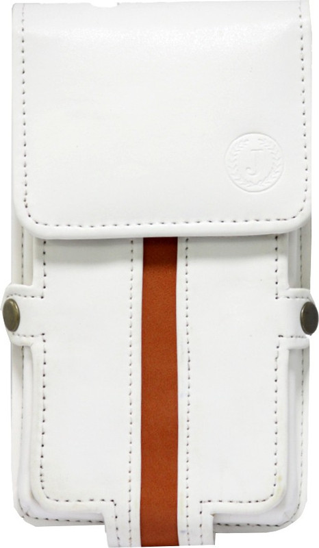 JoJo Pouch for Karbonn Titanium Machfive(White, Orange)