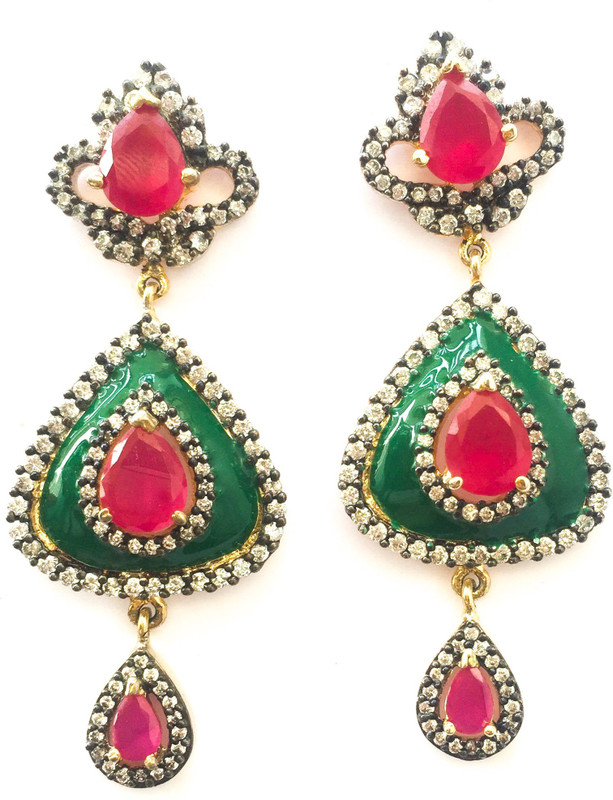 shre jewellery E-522 Copper Drops & Danglers