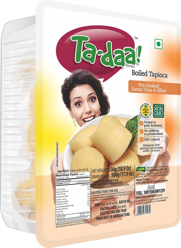 Tadaa Boiled Tapioca-530Gms(Pack Of 4) … 530 g