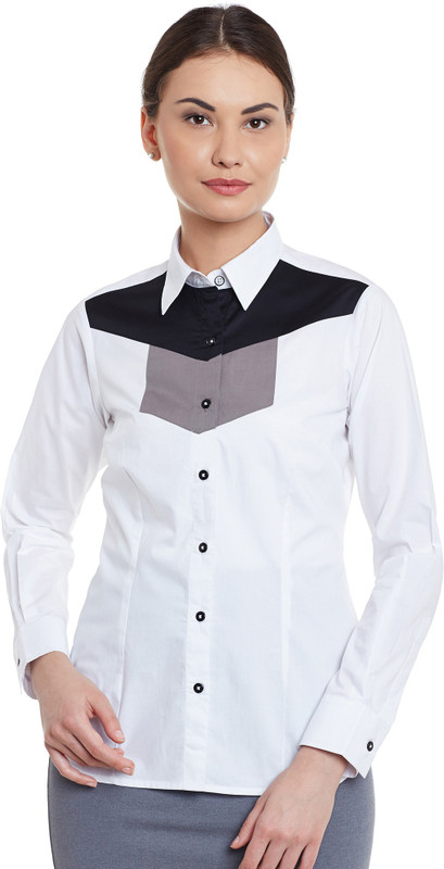 Buy Dazzio Women Solid Casual White 