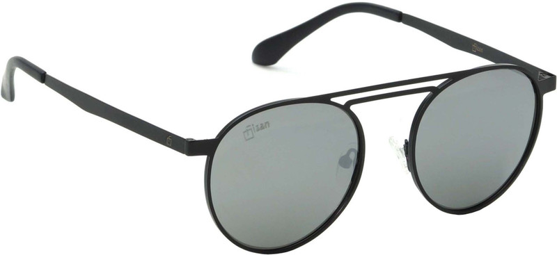 FIZAN Round Sunglasses(Silver)